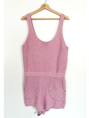 Free People Beach || Declan Knit Sweater Romper Boho Festival‎ Pink Medium